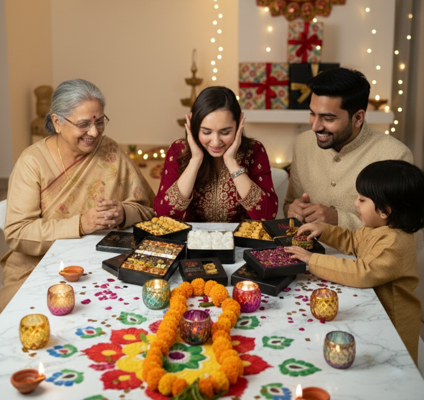 Vegan Turkish delight collection for Diwali - gluten-free and nut-free gourmet sweets in gift-ready boxes, perfect for inclusive celebrations
