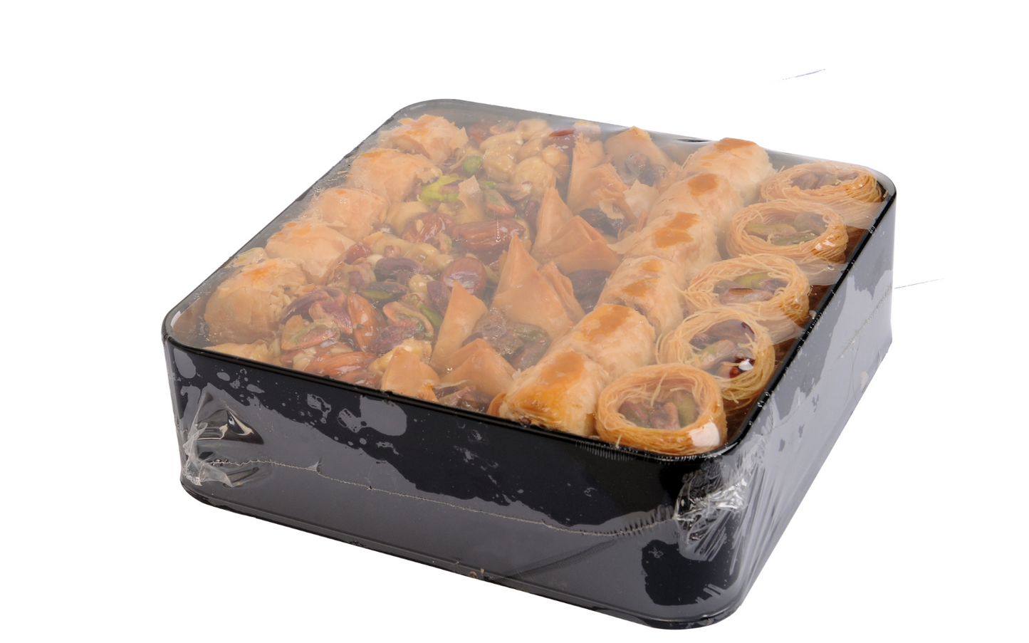 Mughe Luxury Baklava Assortimento 750g - 26,5 Oz - Dessert da forno Baklawa turco - Confezione regalo con due strati di dolci squisiti