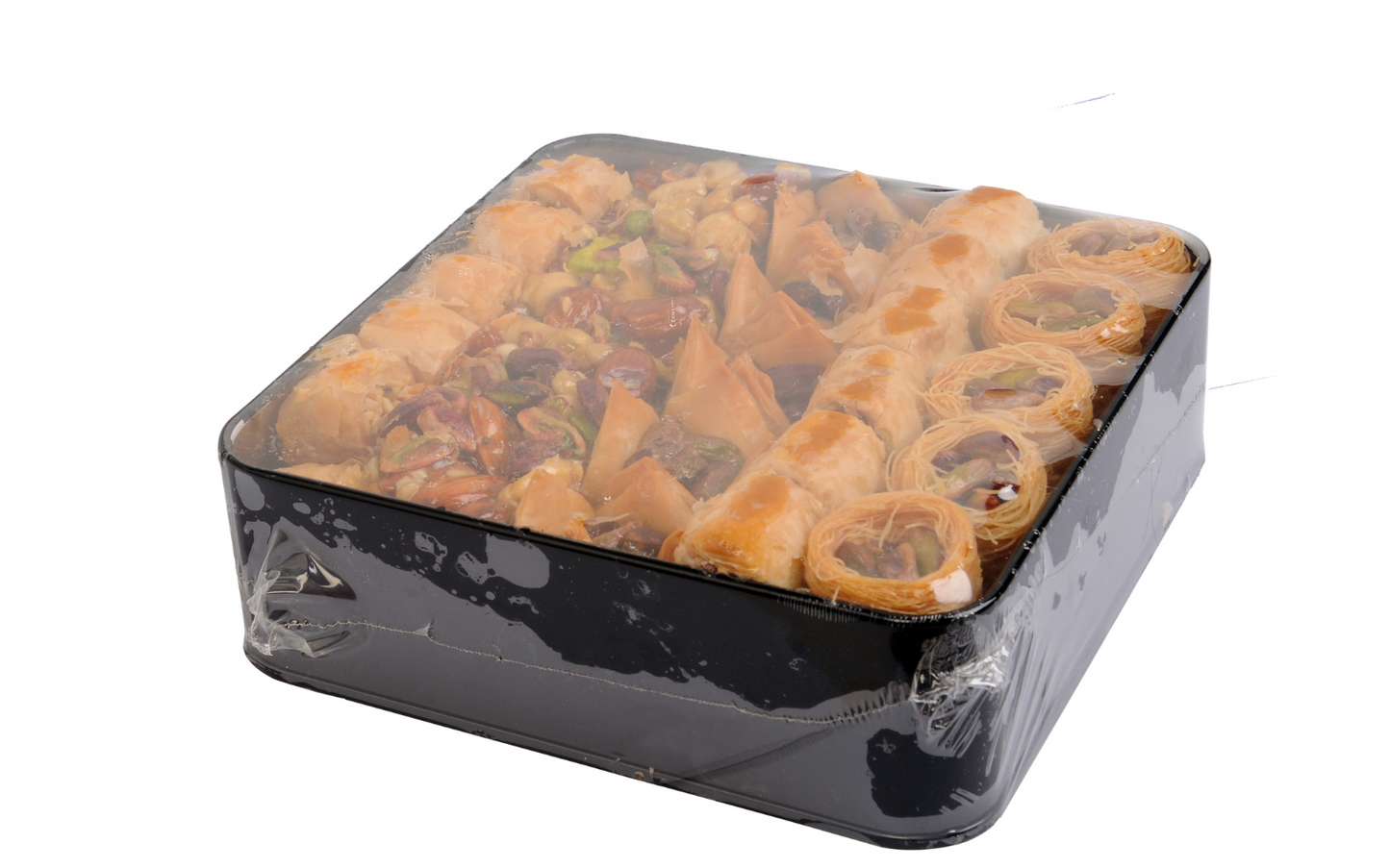 
                  
                    Mughe Luxury Baklava Assortment 750g - 26,5 Oz - Turkish Baklawa Bakery Dessert - Two Layers of Exquisite Sweets Gift Box
                  
                