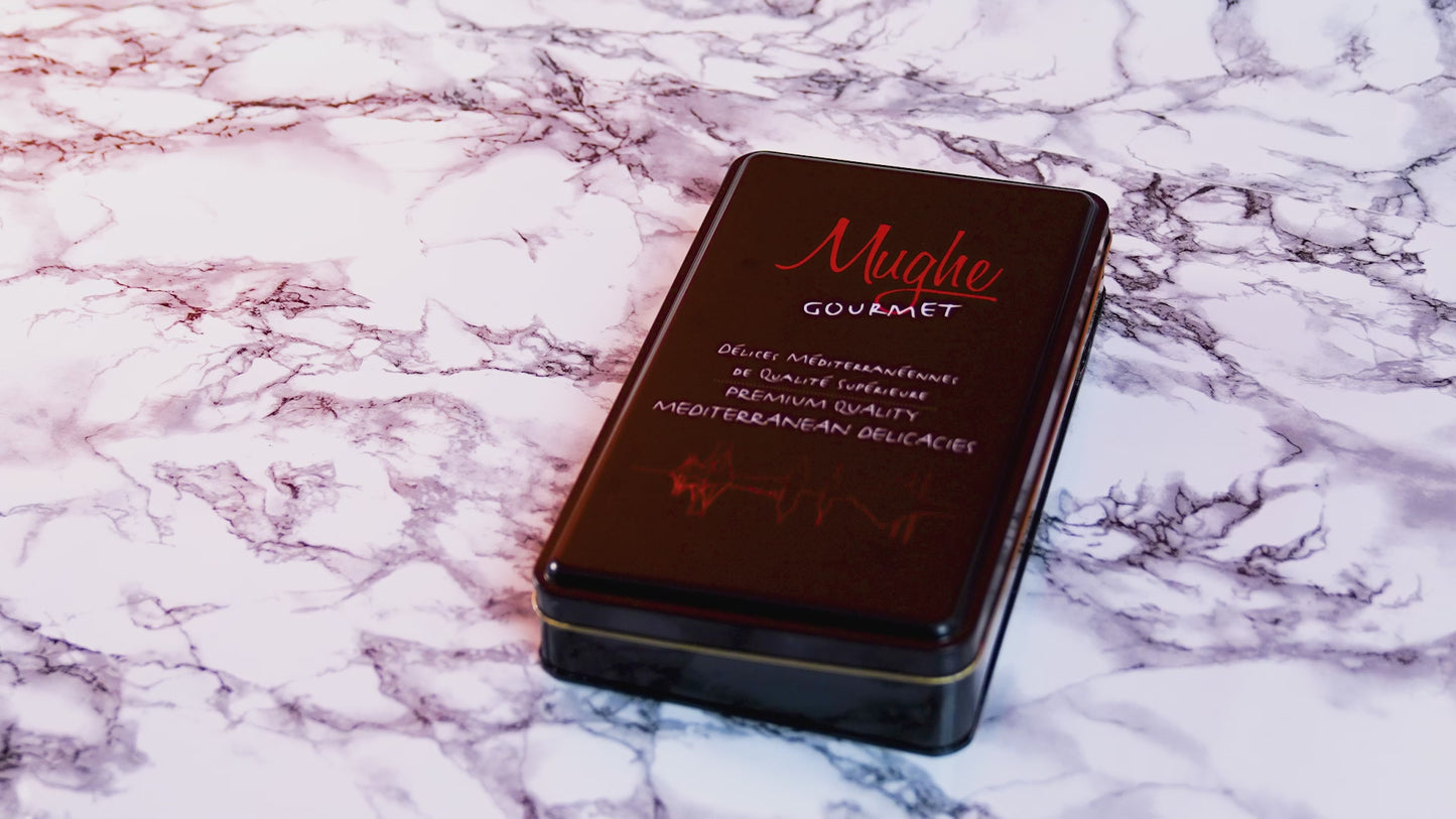 Carica e riproduci il video nel visualizzatore della galleria, Mughe Lokum Turkish Delight - Dolci al gusto di frutta mista, confezione regalo da 750 g (26,46 oz), assortimento di caramelle senza noci - Dolci vegani e senza glutine