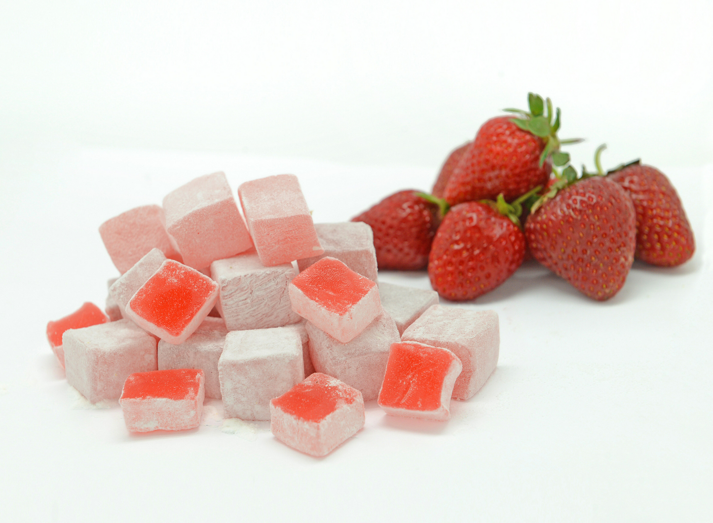 Mughe Lokum Turkish Delight - Dolci al gusto di frutta mista, confezione regalo da 750 g (26,46 oz), assortimento di caramelle senza noci - Dolci vegani e senza glutine