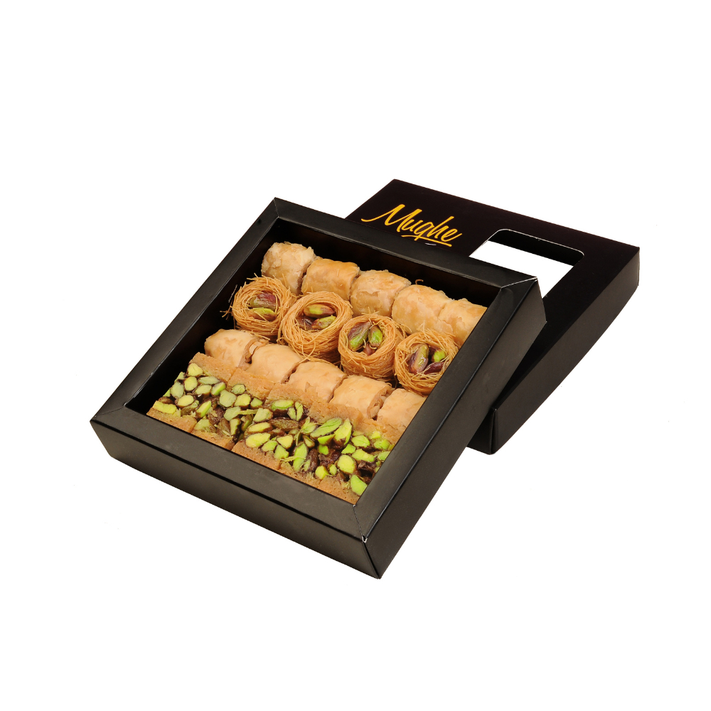 Luxury Baklava Baker Dessert Collection: Indulge in Pistachio Bliss - 10oz (285g) 22 Irresistible Bites in an Elegant Gift Box