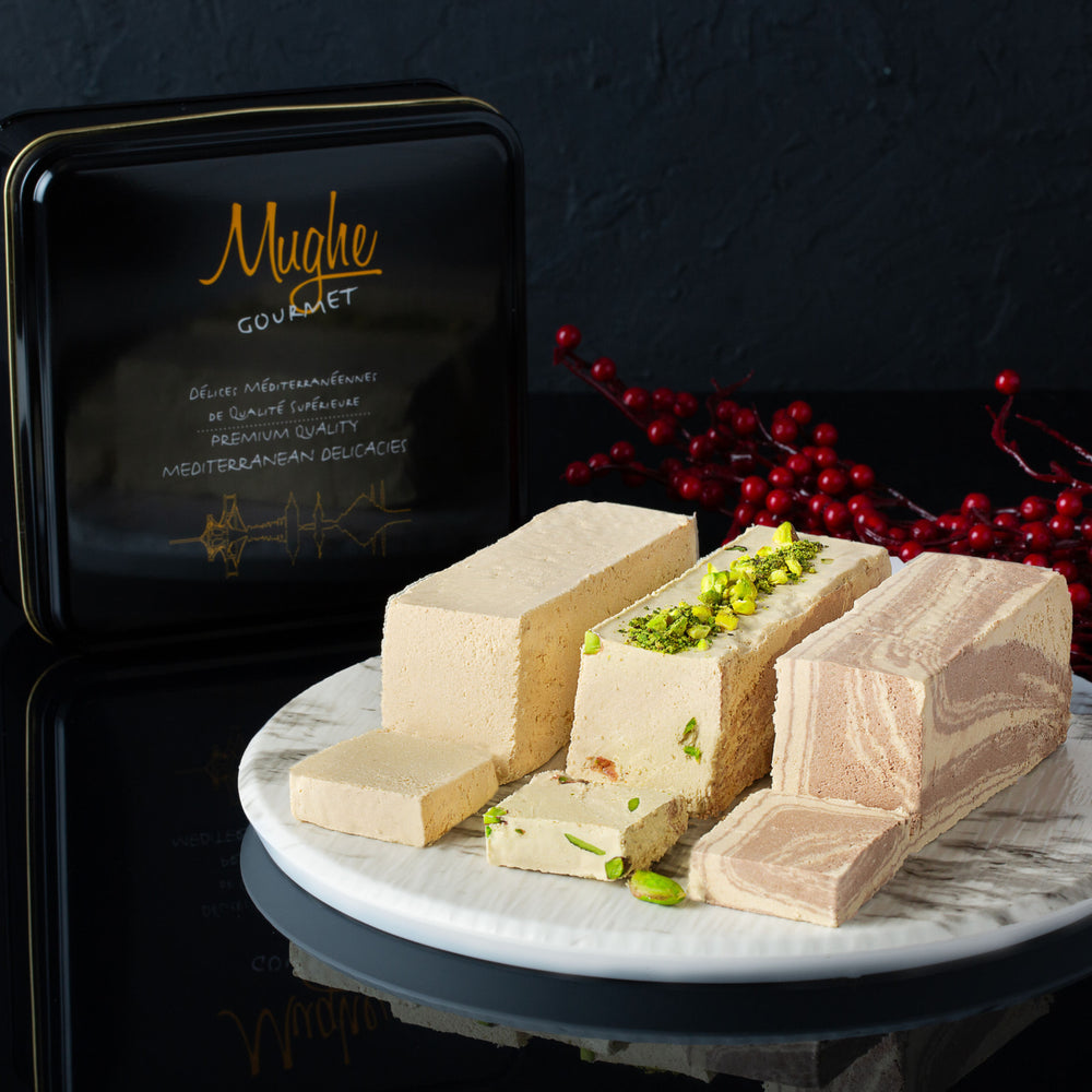 Gourmet Baklava Gift Box for Corporate Holiday Events, showcasing delicious desserts made with rich butter and thin phyllo.