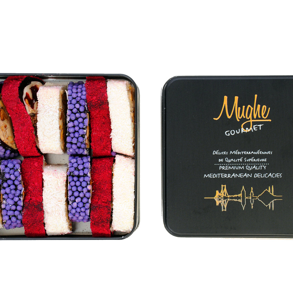 
                  
                    Luxury Creamy Crunch Turkish Delight Gift Box - Premium Hazelnut Lokum 350g | Mughe Gourmet
                  
                