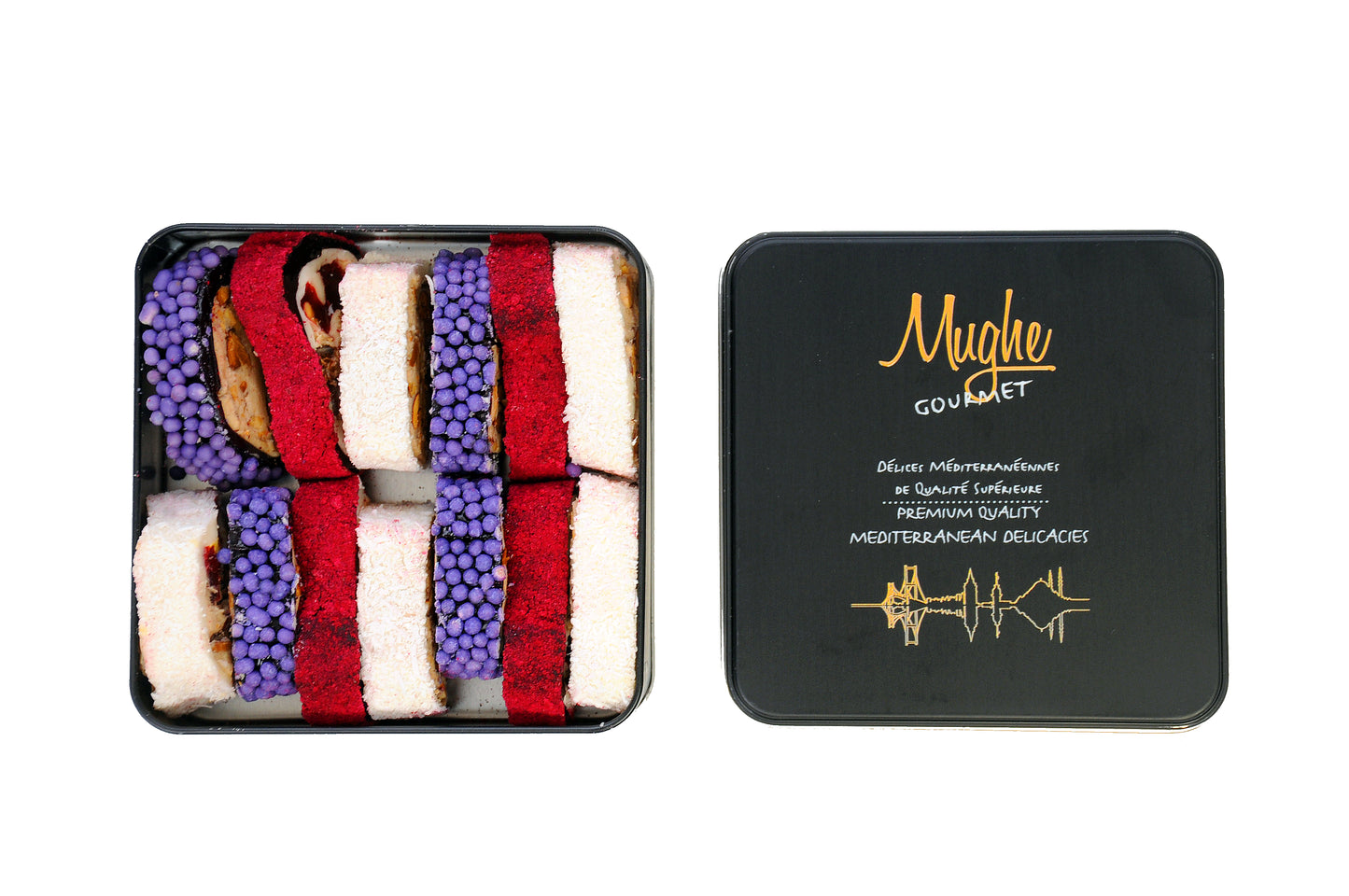 
                  
                    Luxury Creamy Crunch Turkish Delight Gift Box - Premium Hazelnut Lokum 350g | Mughe Gourmet
                  
                