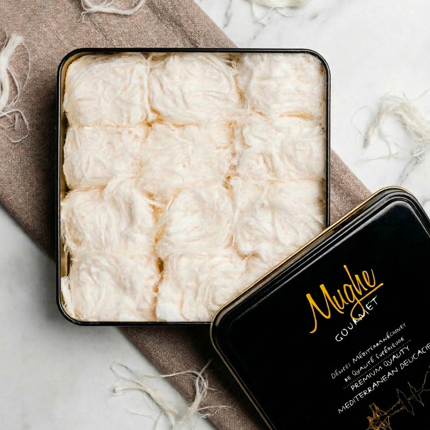 
                  
                    حلوى القطن البسمانية التركية - حلوى لحية التنين - نعيم الحلاوة الخيطية الرائعة - مسرات موغي حلاوة
                  
                