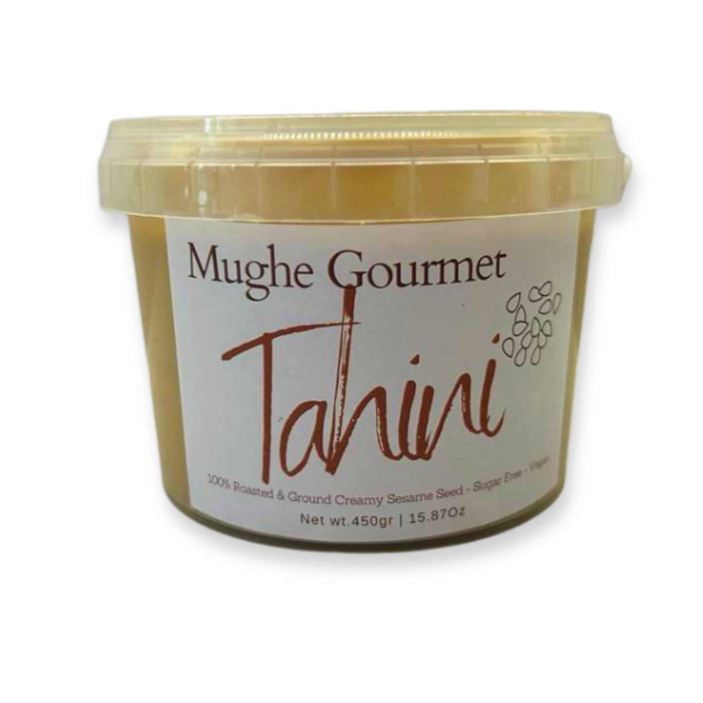 
                  
                    Mughe Premium Tahini - Pasta di sesamo turca (16 once) - Liscia come la seta per hummus, salse e condimenti (vegano, senza glutine, paleo, cheto)
                  
                