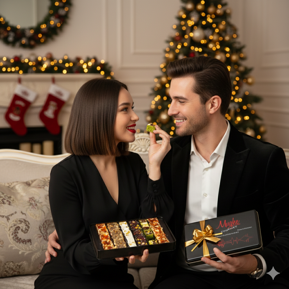 
                  
                    Turkish delight Christmas gift box festive sweets holiday dessert premium gourmet gift for family and friends

                  
                