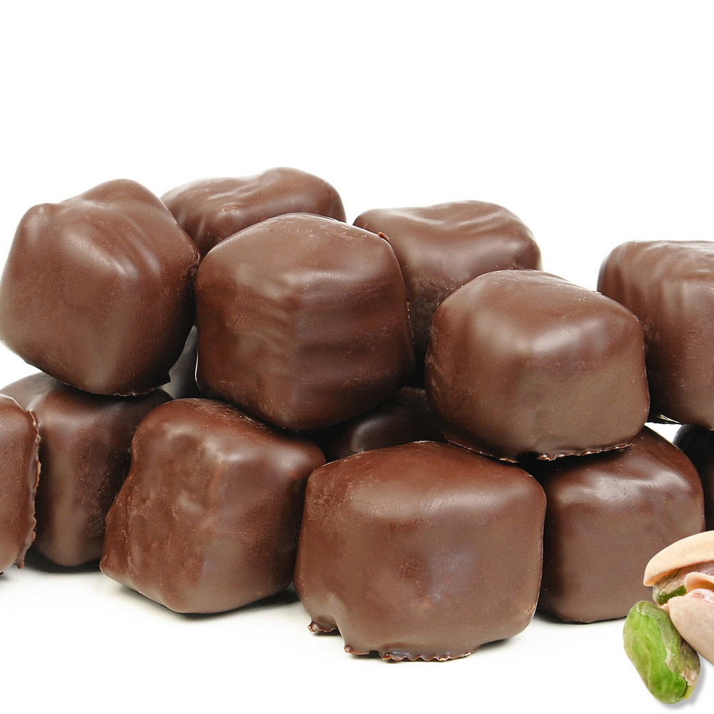 
                  
                    Luxurious Chocolate Dipped Lokum Turkish Delight with Pistachio 300 g - 10.6oz Mughe Gourmet Sweets Gift
                  
                