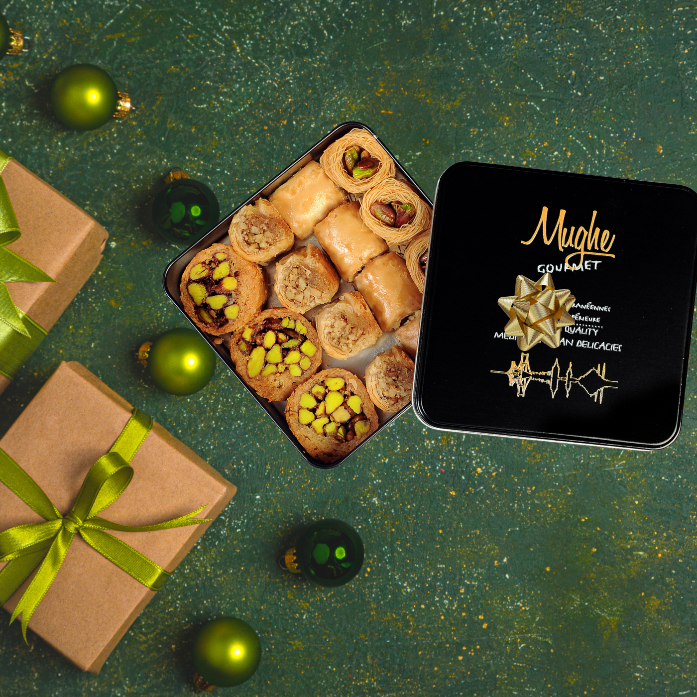 Corporate Christmas gift baklava box holiday sweets business present