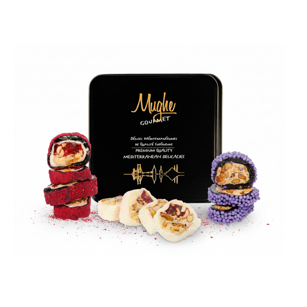 
                  
                    Creamy hazelnut Turkish delight assorted holiday gift box Christmas sweets
                  
                