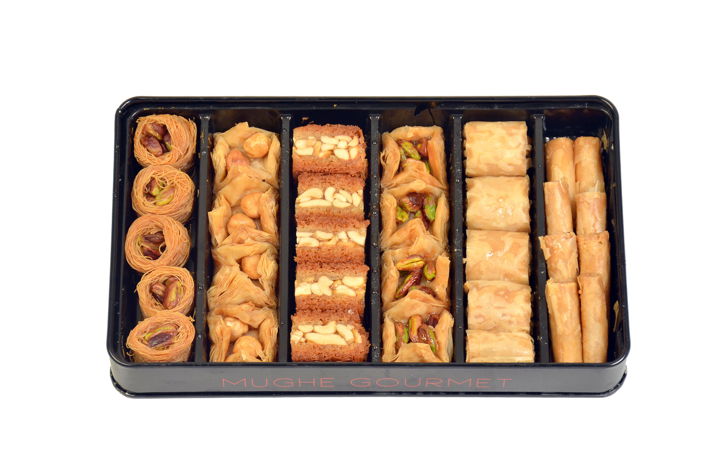 
                  
                    Vegan Assorted Turkish Baklava Phyllo Pastry Gift Box 385g / 0.85 lb — Mughe Gourmet
                  
                