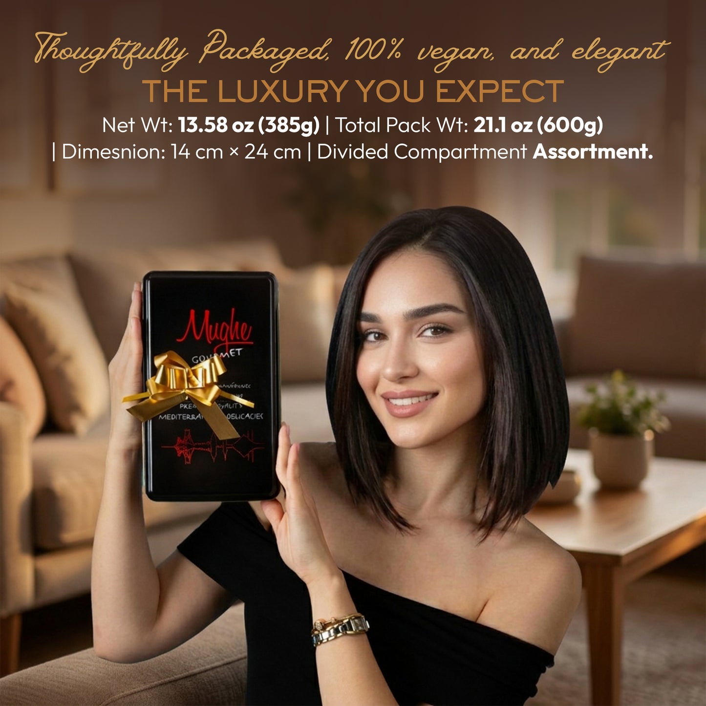 
                  
                    Vegan Assorted Turkish Baklava Phyllo Pastry Gift Box 385g / 0.85 lb — Mughe Gourmet
                  
                