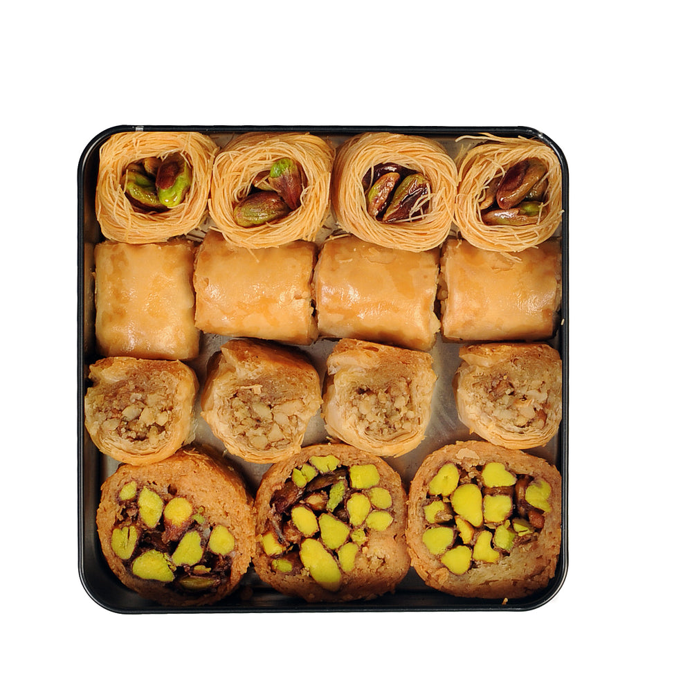 
                  
                    Assorted pistachio baklava Christmas gift box gourmet holiday sweets 15 bites
                  
                